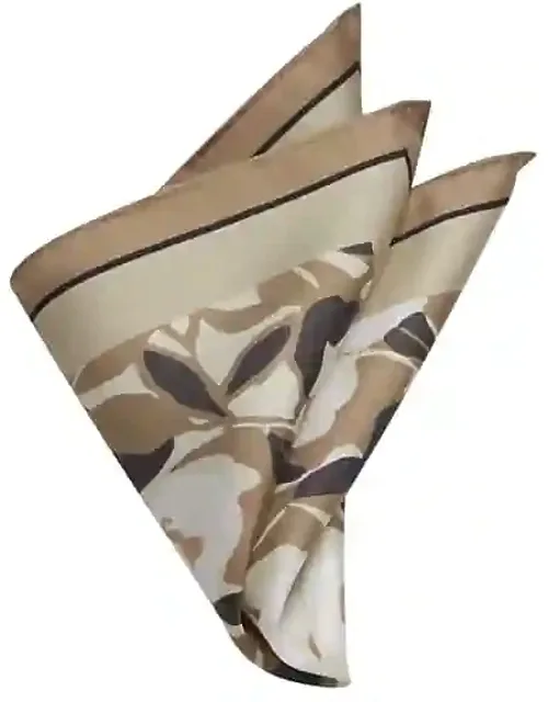 Cubism Floral Silk Pocket Square