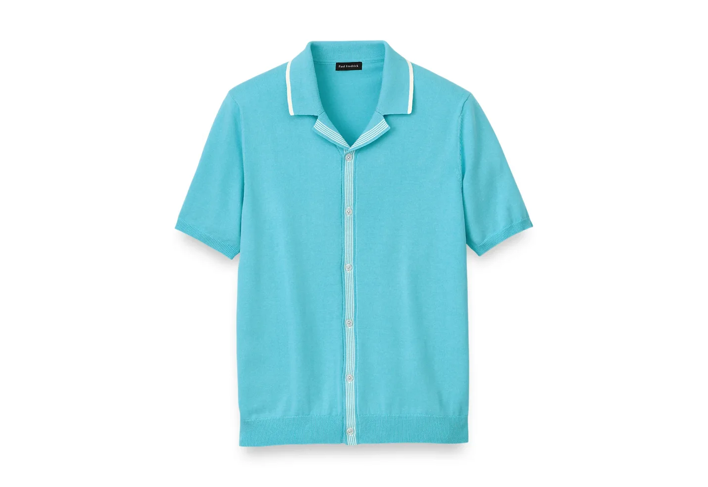 Button Front Camp Collar Sweater