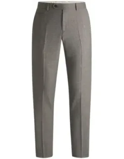 Slim-fit Trousers In Micro-patterned Stretch Wool