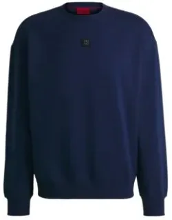 Stretch-cotton Regular-fit Sweatshirt With Stacked Logo