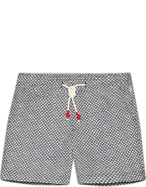 Mid-length Drawcord Swim Shorts