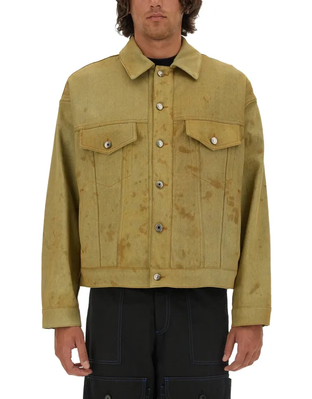 Denim Jacket Dyed In Tea