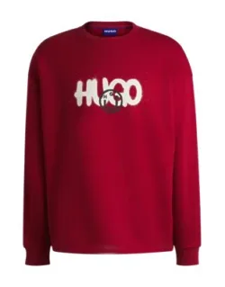 Cotton-terry Sweatshirt With Smiley-face Logo