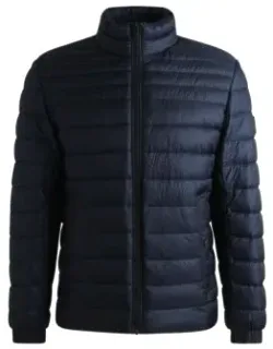 Water-repellent Padded Jacket With Logo Badge