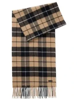 Wool Scarf With Twisted Fringes