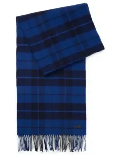 Wool Scarf With Twisted Fringes