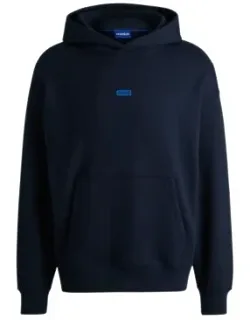 Cotton-terry Loose-fit Hoodie With Logo Details