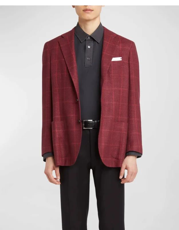Cashmere Tonal Windowpane Sport Coat