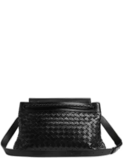 Andiamo Medium Intrecciato Leather Messenger Bag