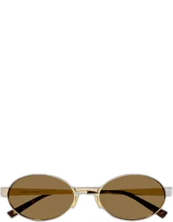 Round Nylon And Metal Sunglasses