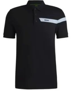 Slim-fit Polo Shirt With Logo Stripe