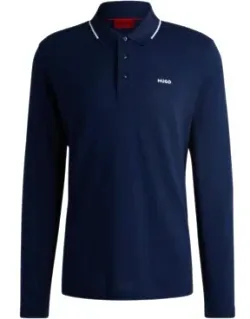 Cotton-jersey Polo Shirt With Logo Print