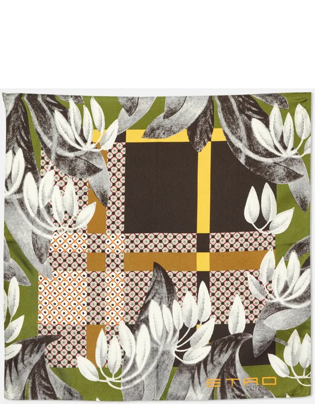 Printed Silk Pocket Square