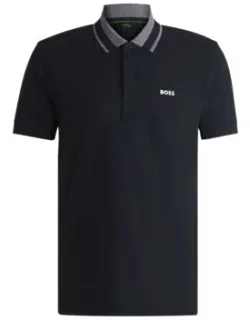 Stretch-cotton Polo Shirt With Logo Detail
