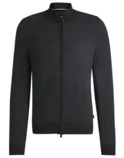 Zip-up Cardigans In Wool