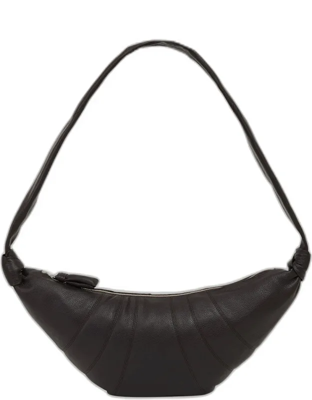 Medium Croissant Leather Shoulder Bag