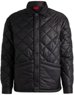 Loose-fit Shirt With Padded Checked Pattern