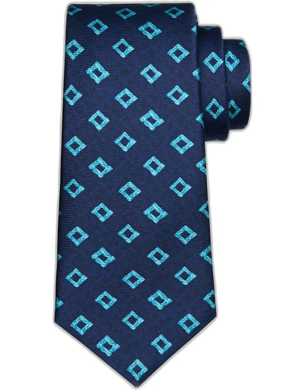 7-fold Geometric Silk Tie