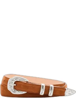 Western Nubuck Suede Belt