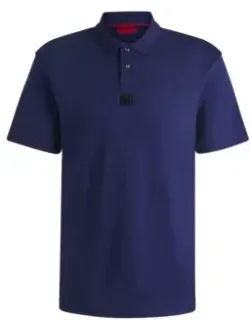 Interlock-cotton Polo Shirt With Stacked Logo