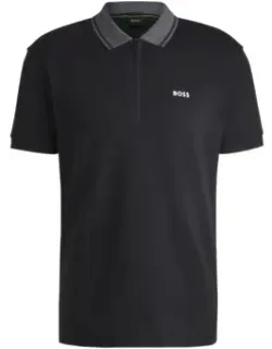 Interlock-cotton Regular-fit Polo Shirt With Logo Detail