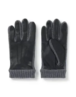 Logo-trim Gloves In Wool And Leather