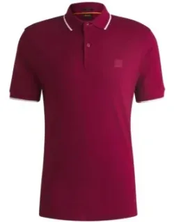 Slim-fit Polo Shirt In Washed Stretch-cotton Piqué