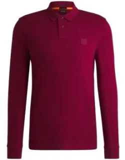 Stretch-cotton Slim-fit Polo Shirt With Logo Patch