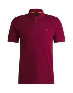 Stretch-cotton Slim-fit Polo Shirt With Logo Patch