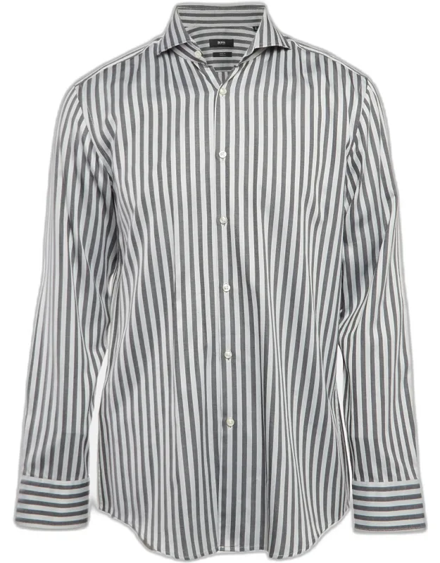 Stripe Cotton Slim Fit Shirt