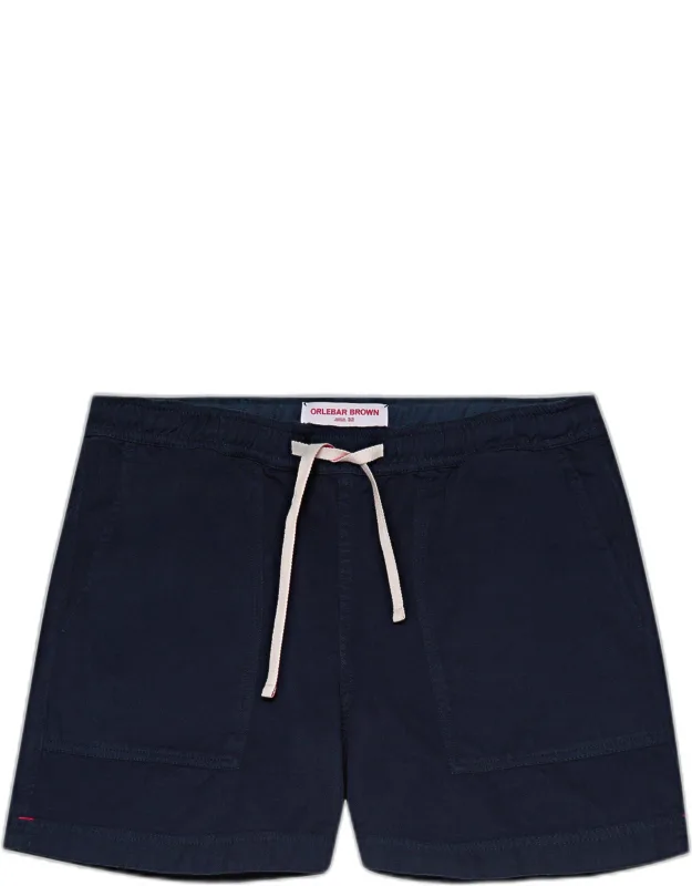 Relaxed Fit Cotton Twill Drawcord Shorts