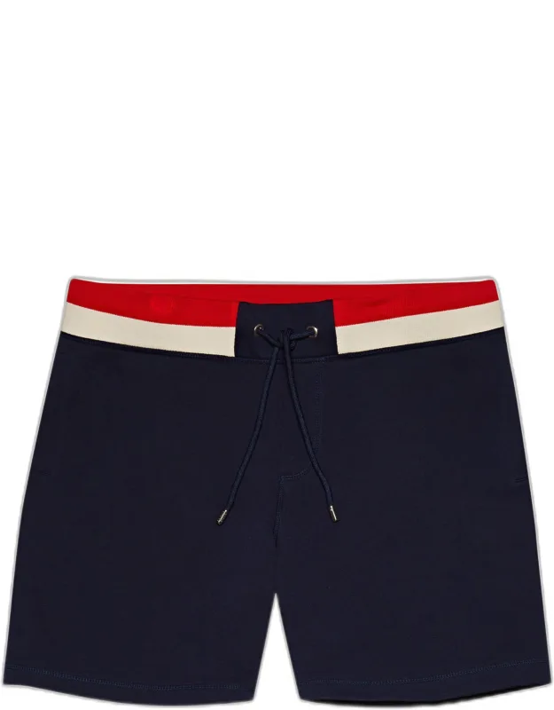 Classic Fit Stripe Waistband Cotton Sweat Shorts