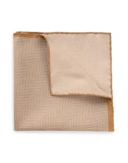 Pocket Square In Pure Silk With Double Print