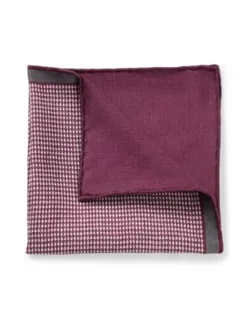 Pocket Square In Pure Silk With Double Print