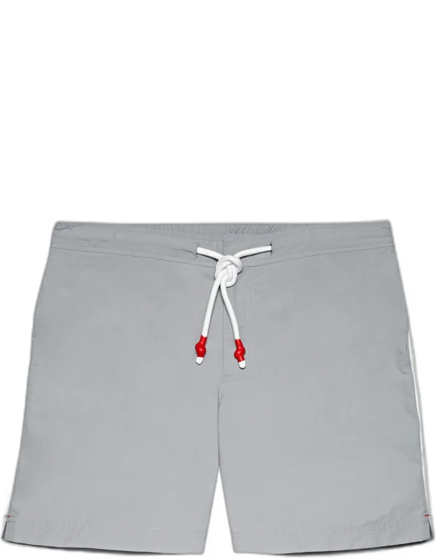 Chrome Gt Stripe Seam Mid-length Drawcord Swim Shorts