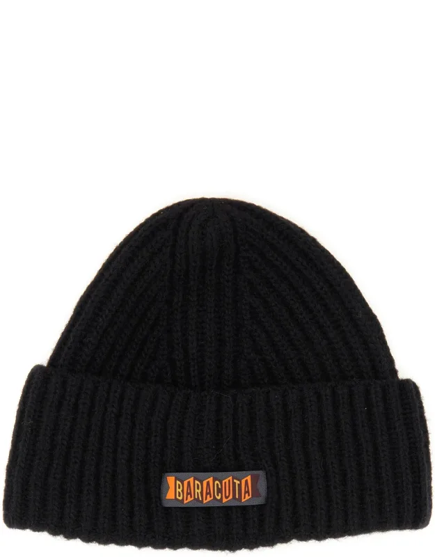 Beanie Hat With Logo Patch