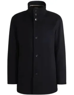 Relaxed-fit Short Coat In Wool And Cashmere