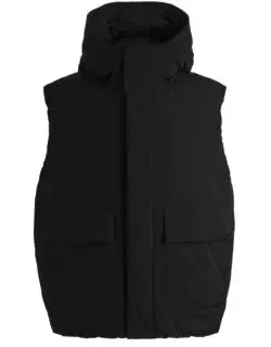 Relaxed-fit Hooded Gilet In Water-repellent Fabric