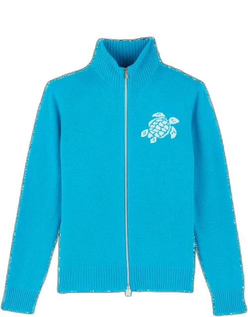 Wool Cashmere Full Zip Sweater Turtle - Pullover