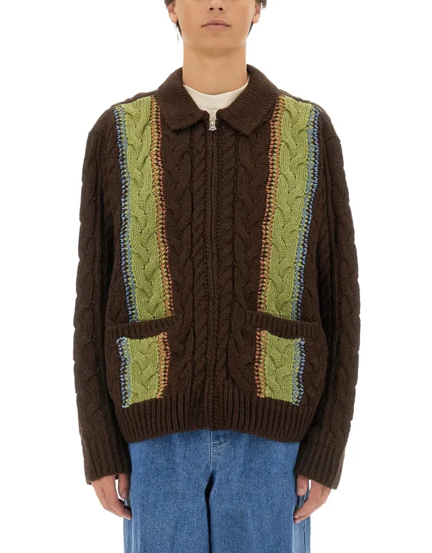 _obey Cardigan With Model Height 185 Cm_