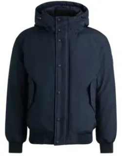 Water-repellent Parka Jacket With Polar-fleece Collar Lining