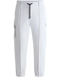 Water-repellent Cargo Trousers In Stretch Fabric