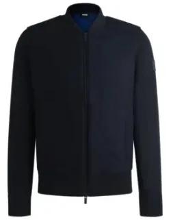 Regular-fit Zip-up Jacket With Padded Front Panel
