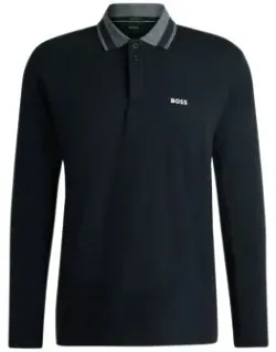 Interlock-cotton Polo Shirt With Contrast Logo