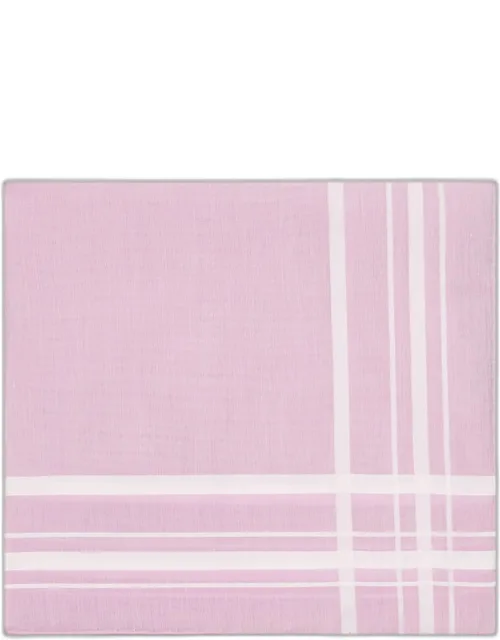 Sonata Satin Check Cotton Pocket Square