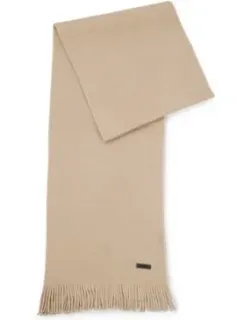 Raschel-knit Scarf In Wool