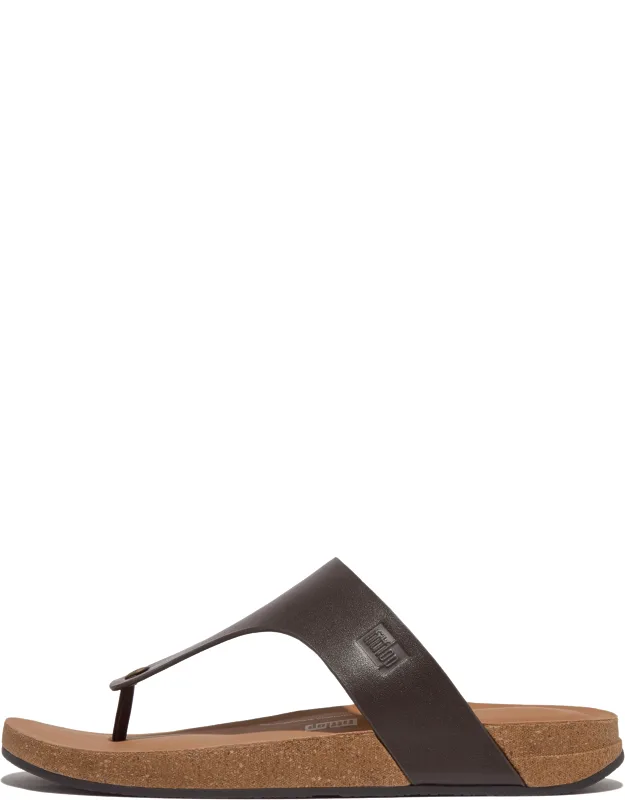 Leather Toe-post Sandals