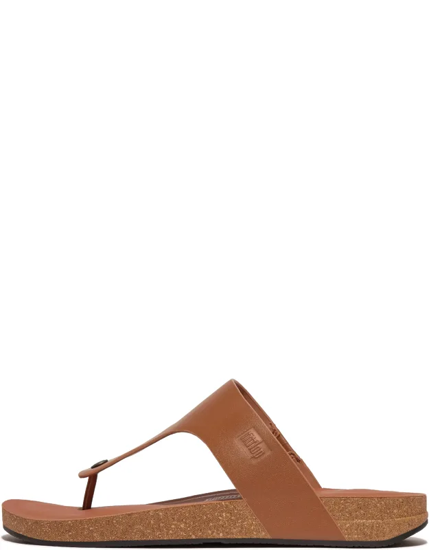 Leather Toe-post Sandals