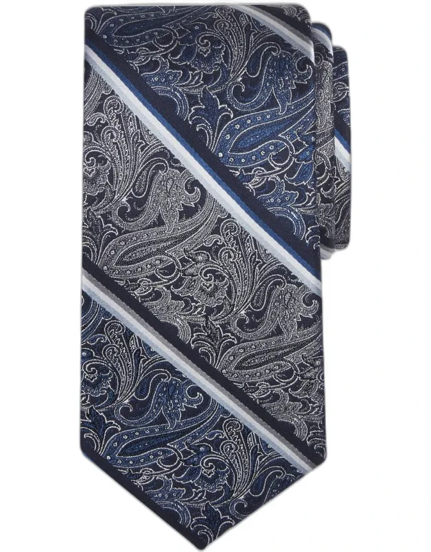 Reserve Collection Paisley Stripe Tie