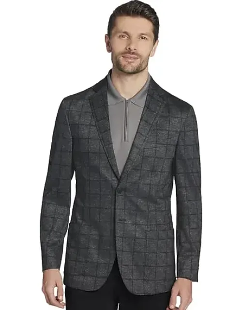 Slim Fit Windowpane Plaid Sport Coat